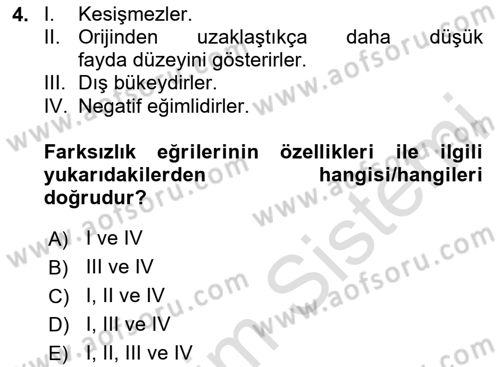 Çalışma Ekonomisi Dersi 2024 - 2025 Yılı (Vize) Ara Sınav Soruları 4. Soru