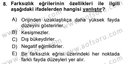 Çalışma Ekonomisi Dersi 2025 - 2026 Yılı (Vize) Ara Sınav Soruları 8. Soru