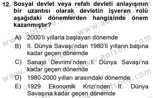 Endüstri İlişkileri Dersi 2016 - 2017 Yılı (Final) Dönem Sonu Sınav Soruları 12. Soru