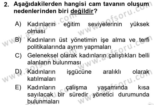 Endüstri İlişkileri Dersi 2017 - 2018 Yılı 3 Ders Sınav Soruları 2. Soru