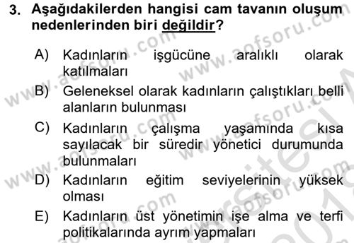 Endüstri İlişkileri Dersi 2017 - 2018 Yılı (Vize) Ara Sınav Soruları 3. Soru