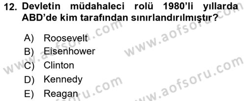 Endüstri İlişkileri Dersi 2017 - 2018 Yılı (Final) Dönem Sonu Sınav Soruları 12. Soru