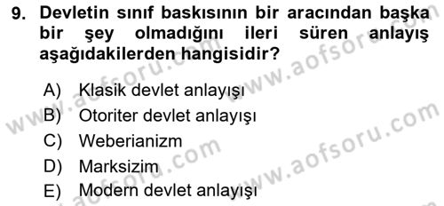 Endüstri İlişkileri Dersi 2018 - 2019 Yılı 3 Ders Sınav Soruları 9. Soru