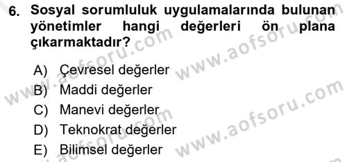 Endüstri İlişkileri Dersi 2018 - 2019 Yılı (Final) Dönem Sonu Sınav Soruları 6. Soru