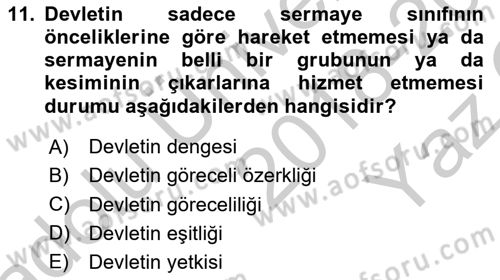 Endüstri İlişkileri Dersi 2018 - 2019 Yılı Yaz Okulu Sınav Soruları 11. Soru