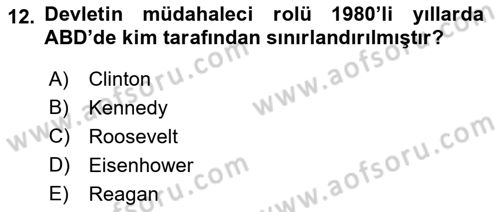 Endüstri İlişkileri Dersi 2018 - 2019 Yılı Yaz Okulu Sınav Soruları 12. Soru