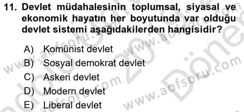 Endüstri İlişkileri Dersi 2019 - 2020 Yılı (Final) Dönem Sonu Sınav Soruları 11. Soru