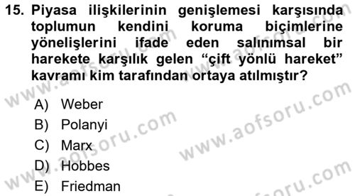 Endüstri İlişkileri Dersi 2020 - 2021 Yılı Yaz Okulu Sınav Soruları 15. Soru