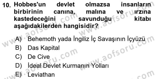 Endüstri İlişkileri Dersi 2021 - 2022 Yılı (Final) Dönem Sonu Sınav Soruları 10. Soru