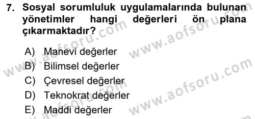 Endüstri İlişkileri Dersi 2021 - 2022 Yılı Yaz Okulu Sınav Soruları 7. Soru