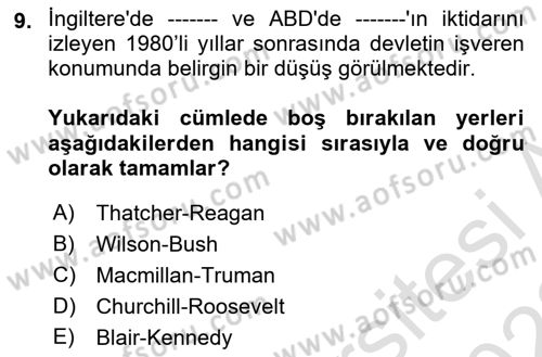 Endüstri İlişkileri Dersi 2021 - 2022 Yılı Yaz Okulu Sınav Soruları 9. Soru