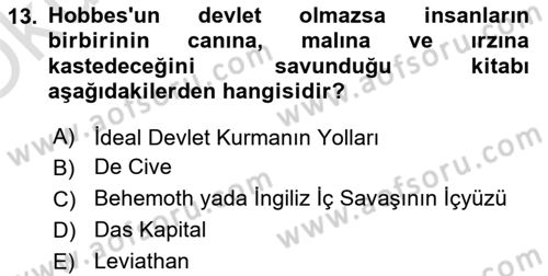 Endüstri İlişkileri Dersi 2022 - 2023 Yılı Yaz Okulu Sınav Soruları 13. Soru