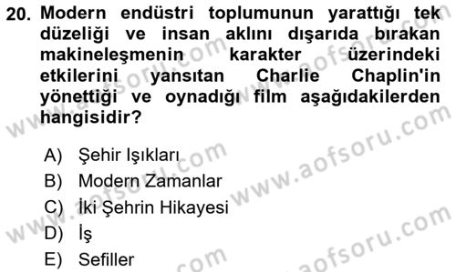 Endüstri İlişkileri Dersi 2025 - 2026 Yılı (Final) Dönem Sonu Sınav Soruları 20. Soru