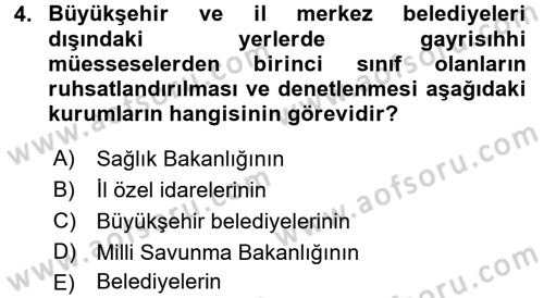 Çalışma Yaşamının Denetimi Dersi 2015 - 2016 Yılı Tek Ders Sınav Soruları 4. Soru
