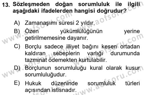 İş Sağlığı ve Güvenliği Dersi 2021 - 2022 Yılı (Vize) Ara Sınav Soruları 13. Soru