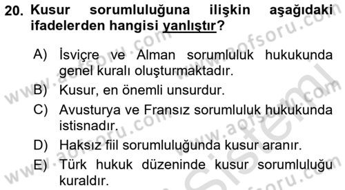 İş Sağlığı ve Güvenliği Dersi 2022 - 2023 Yılı (Vize) Ara Sınav Soruları 20. Soru