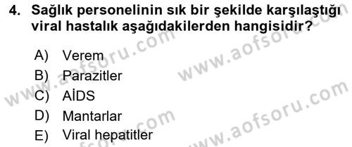 İş Sağlığı ve Güvenliği Dersi 2023 - 2024 Yılı (Vize) Ara Sınav Soruları 4. Soru