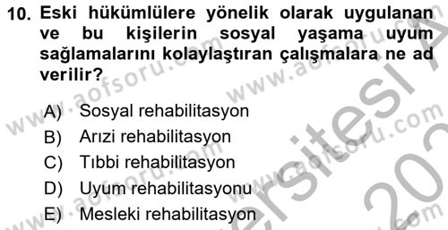 İş Sağlığı ve Güvenliği Dersi 2025 - 2026 Yılı (Vize) Ara Sınav Soruları 10. Soru