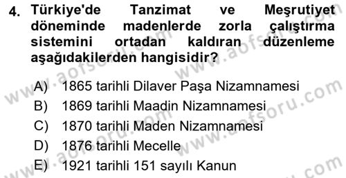İş Sağlığı ve Güvenliği Dersi 2025 - 2026 Yılı Yaz Okulu Sınav Soruları 4. Soru