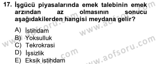 Yeni Teknolojiler ve Çalışma Hayatı Dersi 2012 - 2013 Yılı (Vize) Ara Sınav Soruları 17. Soru