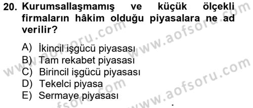 Yeni Teknolojiler ve Çalışma Hayatı Dersi 2012 - 2013 Yılı (Vize) Ara Sınav Soruları 20. Soru