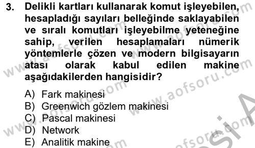 Yeni Teknolojiler ve Çalışma Hayatı Dersi 2012 - 2013 Yılı (Vize) Ara Sınav Soruları 3. Soru