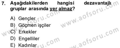 Yeni Teknolojiler ve Çalışma Hayatı Dersi 2013 - 2014 Yılı (Final) Dönem Sonu Sınav Soruları 7. Soru