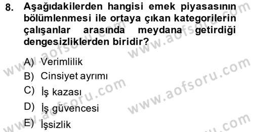 Yeni Teknolojiler ve Çalışma Hayatı Dersi 2013 - 2014 Yılı (Final) Dönem Sonu Sınav Soruları 8. Soru
