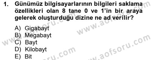 Yeni Teknolojiler ve Çalışma Hayatı Dersi 2013 - 2014 Yılı Tek Ders Sınav Soruları 1. Soru