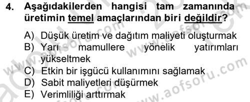 Yeni Teknolojiler ve Çalışma Hayatı Dersi 2013 - 2014 Yılı Tek Ders Sınav Soruları 4. Soru