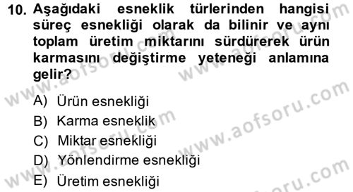 Yeni Teknolojiler ve Çalışma Hayatı Dersi 2014 - 2015 Yılı (Vize) Ara Sınav Soruları 10. Soru