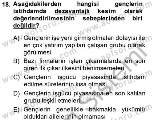 Yeni Teknolojiler ve Çalışma Hayatı Dersi 2014 - 2015 Yılı (Vize) Ara Sınav Soruları 18. Soru