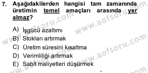 Yeni Teknolojiler ve Çalışma Hayatı Dersi 2014 - 2015 Yılı (Vize) Ara Sınav Soruları 7. Soru