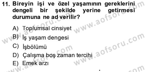 Yeni Teknolojiler ve Çalışma Hayatı Dersi 2014 - 2015 Yılı Tek Ders Sınav Soruları 11. Soru