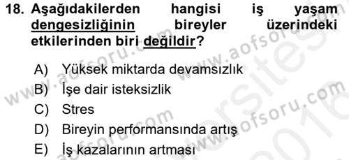 Yeni Teknolojiler ve Çalışma Hayatı Dersi 2015 - 2016 Yılı (Vize) Ara Sınav Soruları 18. Soru