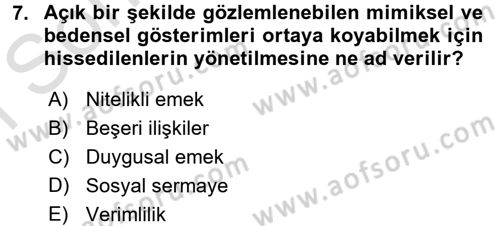 Yeni Teknolojiler ve Çalışma Hayatı Dersi 2015 - 2016 Yılı (Final) Dönem Sonu Sınav Soruları 7. Soru