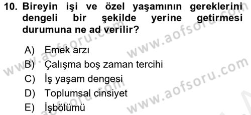 Yeni Teknolojiler ve Çalışma Hayatı Dersi 2015 - 2016 Yılı Tek Ders Sınav Soruları 10. Soru