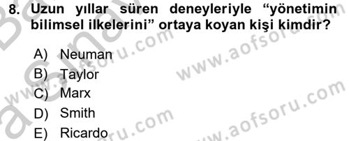Yeni Teknolojiler ve Çalışma Hayatı Dersi 2016 - 2017 Yılı (Vize) Ara Sınav Soruları 8. Soru
