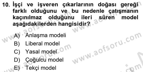 Yeni Teknolojiler ve Çalışma Hayatı Dersi 2016 - 2017 Yılı (Final) Dönem Sonu Sınav Soruları 10. Soru