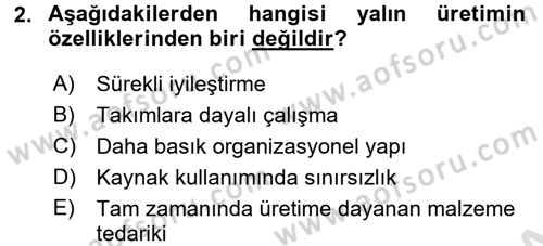 Yeni Teknolojiler ve Çalışma Hayatı Dersi 2016 - 2017 Yılı (Final) Dönem Sonu Sınav Soruları 2. Soru