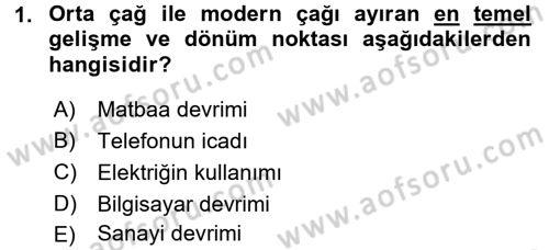 Yeni Teknolojiler ve Çalışma Hayatı Dersi 2017 - 2018 Yılı 3 Ders Sınav Soruları 1. Soru