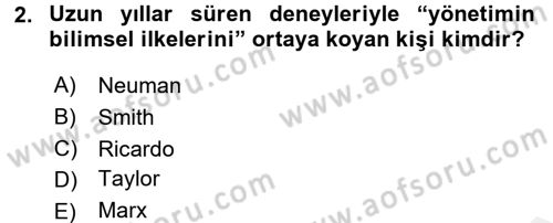 Yeni Teknolojiler ve Çalışma Hayatı Dersi 2017 - 2018 Yılı 3 Ders Sınav Soruları 2. Soru