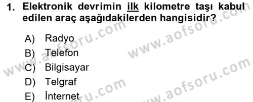Yeni Teknolojiler ve Çalışma Hayatı Dersi 2017 - 2018 Yılı (Vize) Ara Sınav Soruları 1. Soru