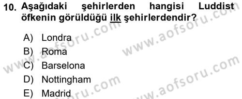 Yeni Teknolojiler ve Çalışma Hayatı Dersi 2017 - 2018 Yılı (Final) Dönem Sonu Sınav Soruları 10. Soru
