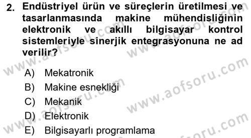 Yeni Teknolojiler ve Çalışma Hayatı Dersi 2017 - 2018 Yılı (Final) Dönem Sonu Sınav Soruları 2. Soru