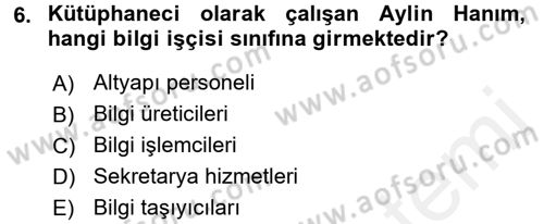 Yeni Teknolojiler ve Çalışma Hayatı Dersi 2017 - 2018 Yılı (Final) Dönem Sonu Sınav Soruları 6. Soru