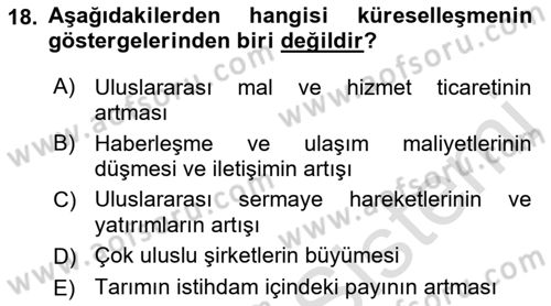 Sosyal Güvenlik Dersi 2022 - 2023 Yılı (Final) Dönem Sonu Sınav Soruları 18. Soru