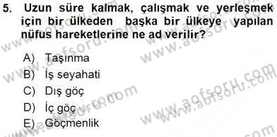 Çocuk Gelişiminde Alan Çalışmaları Dersi 2015 - 2016 Yılı (Vize) Ara Sınavı 5. Soru