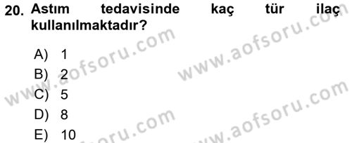 Hasta Çocukların Gelişimi Ve Eğitimi Dersi 2016 - 2017 Yılı (Vize) Ara Sınav Soruları 20. Soru
