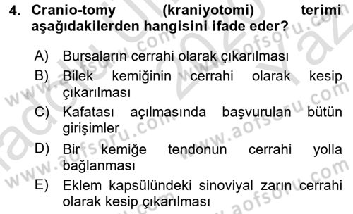 Çocuk Gelişimde Normal Ve Atipik Gelişim Dersi 2020 - 2021 Yılı Yaz Okulu Sınavı 4. Soru